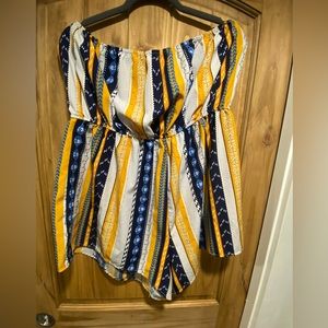 SHEIN multi color/ pattern romper